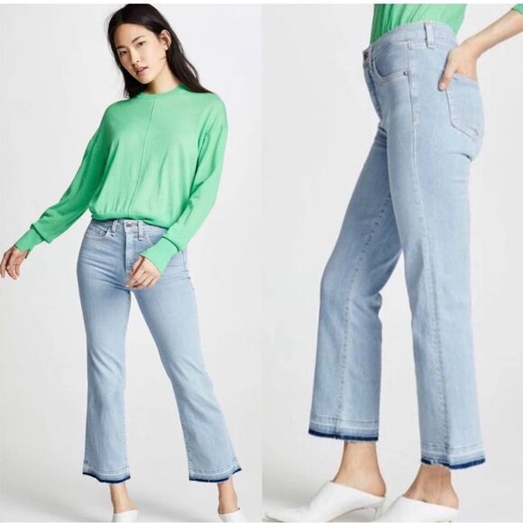 Veronica Beard Denim - Veronica Beard Jackie In Sky W/Fray Straight Leg Jeans Size 31 EUC